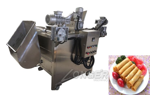 Automatic Spring Roll Frying Ma